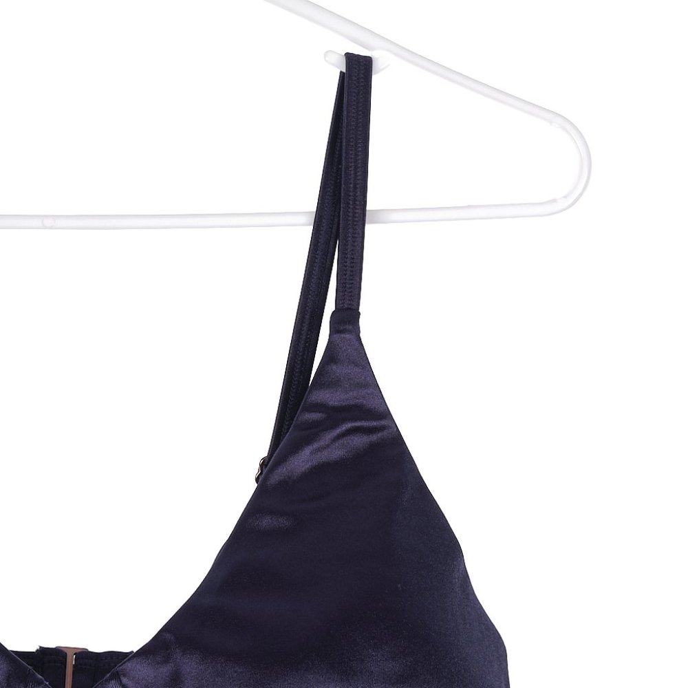 Calia Shiny Blue Bra Swim Top XL - Picture 3 of 6